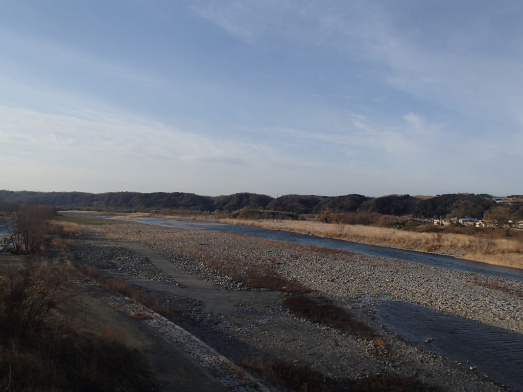 睦橋から眺める多摩川